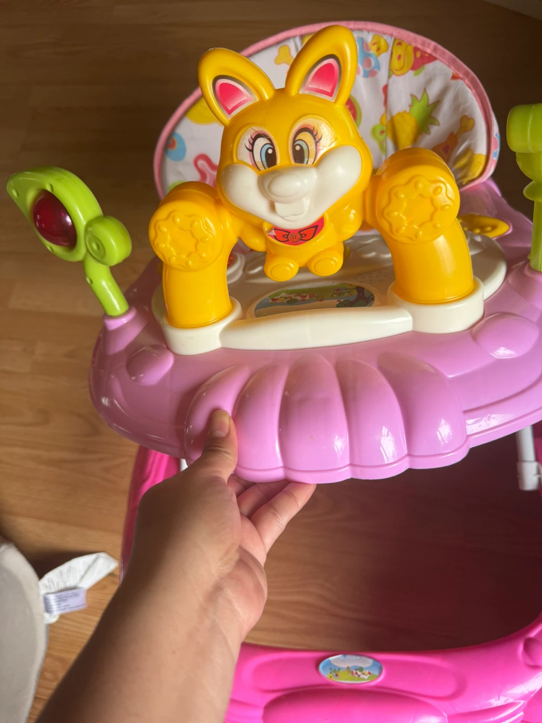 Pink Baby Walker with Toys - photo 2