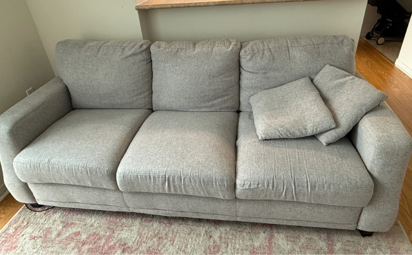 Grey 3-Seater Sofa