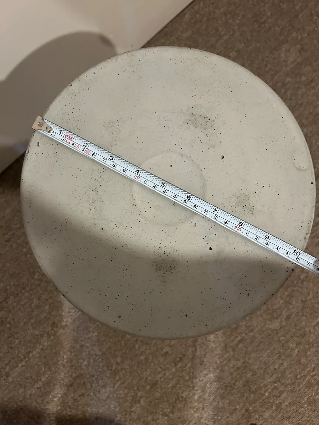 Concrete Round Plant Stand - photo 3