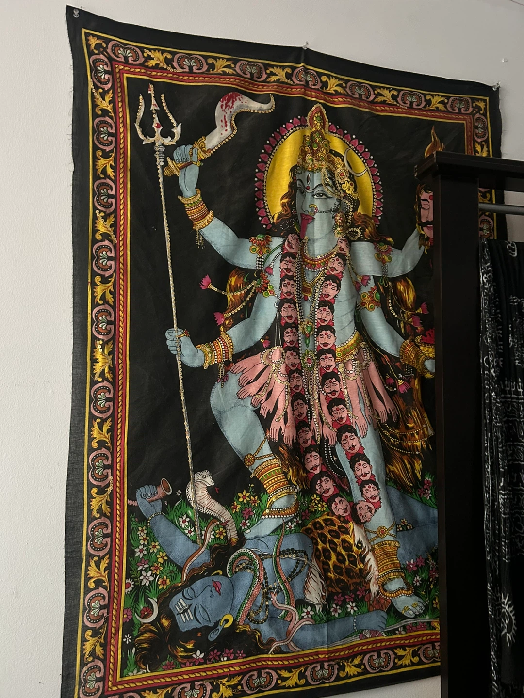 Tapestry Wall Hanging - Kali Goddess Art
