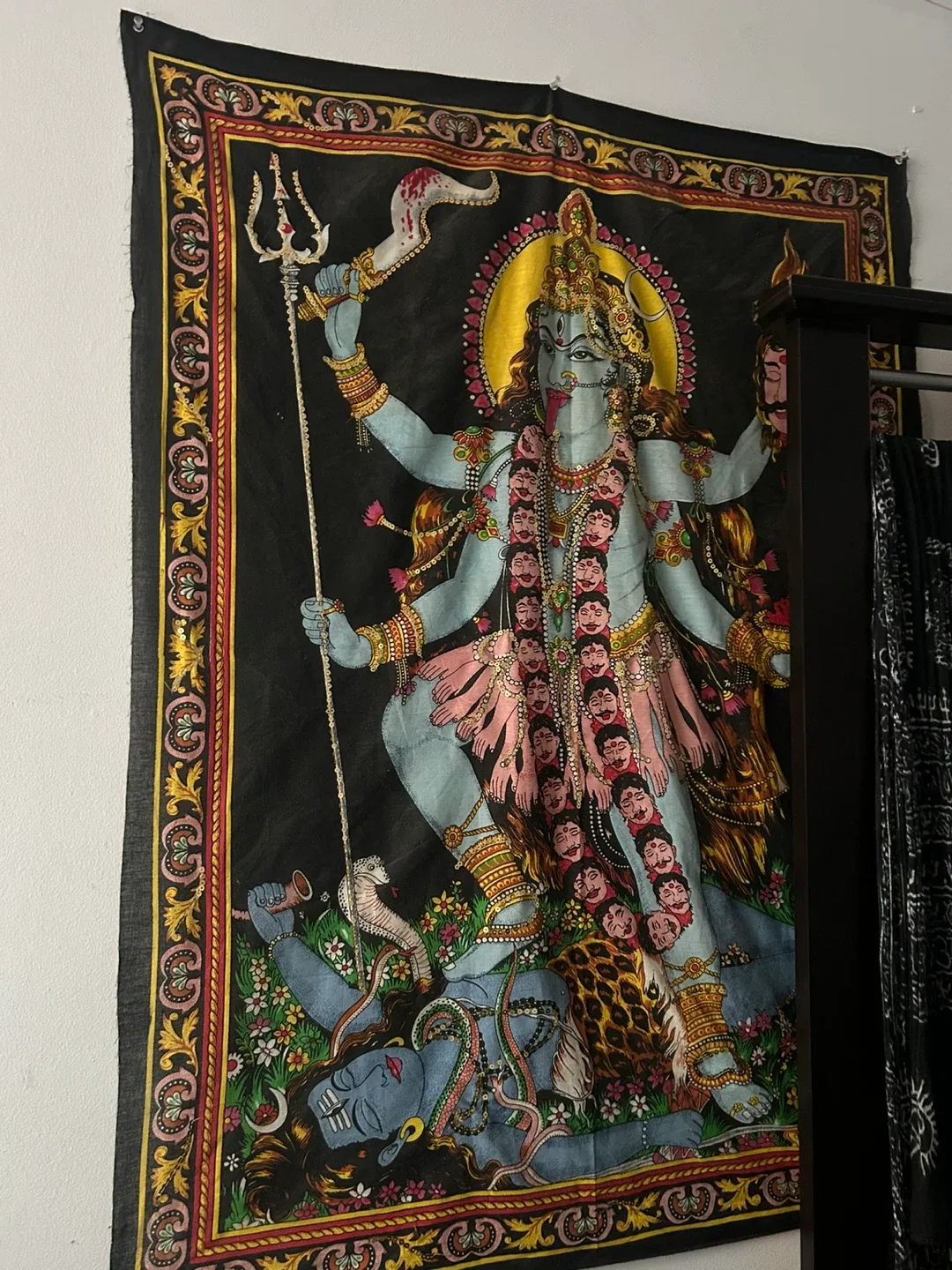 Tapestry Wall Hanging - Kali Goddess Art