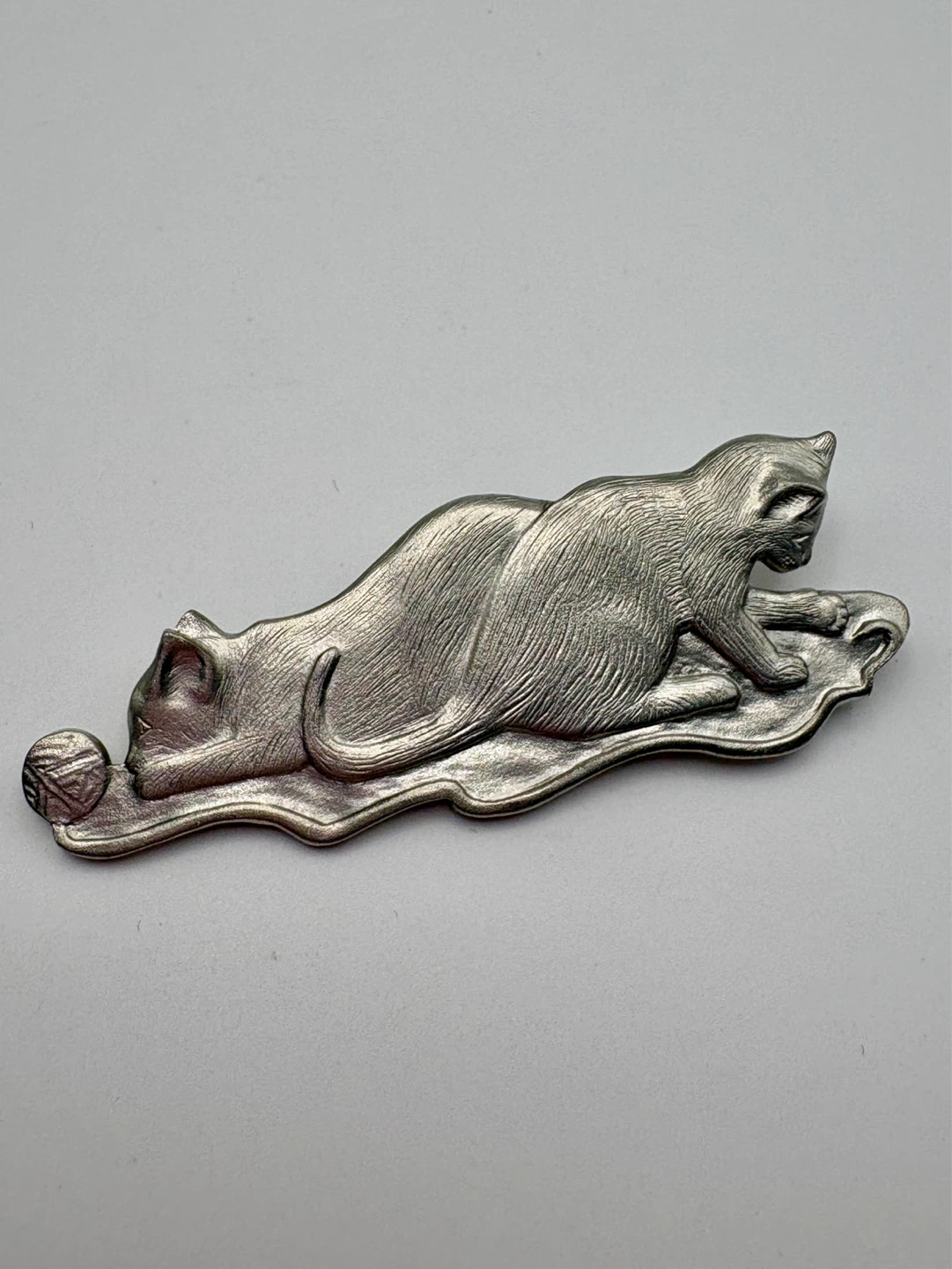 Amos Pewter Cat Brooch Nova Scotia - photo 4