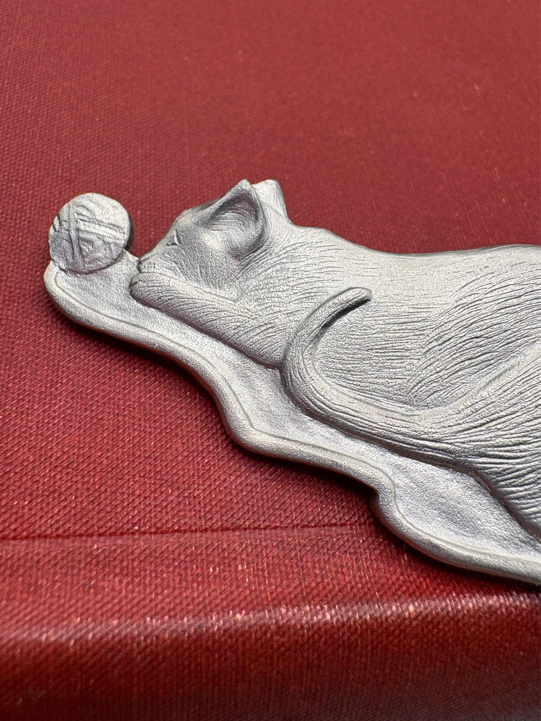 Amos Pewter Cat Brooch Nova Scotia - photo 3