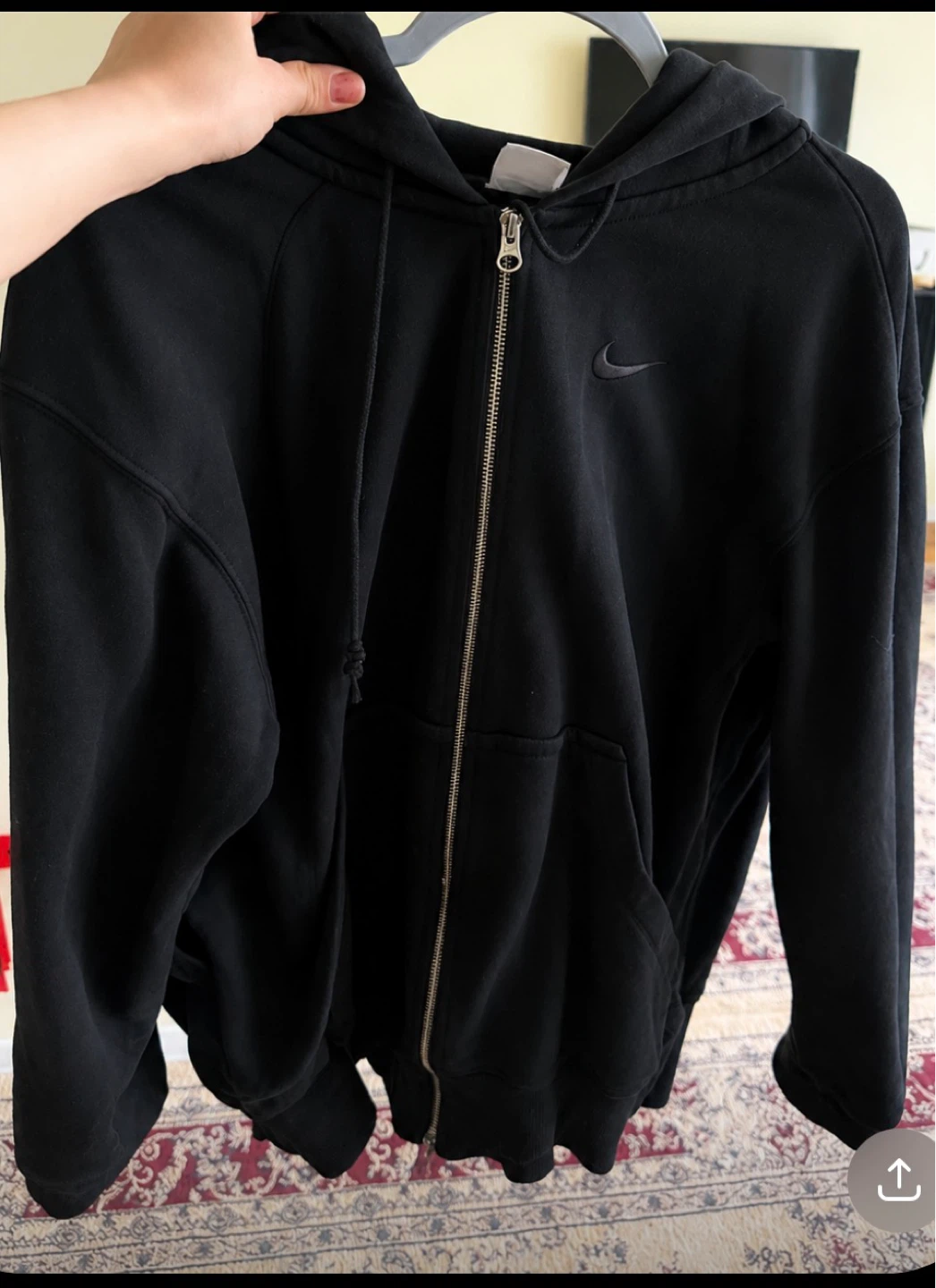 Black Nike Zip-Up Hoodie