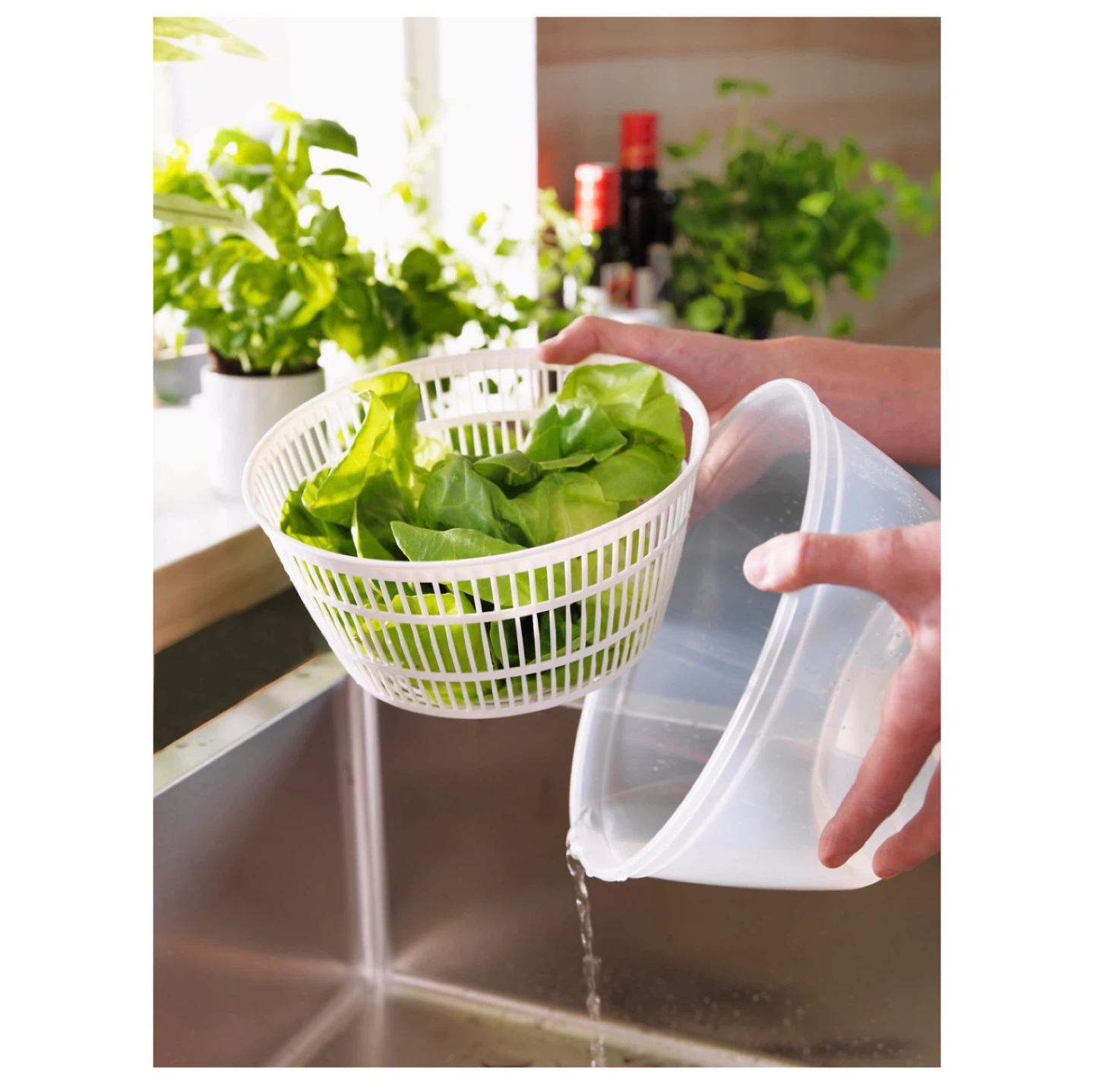IKEA White Salad Spinner - photo 3