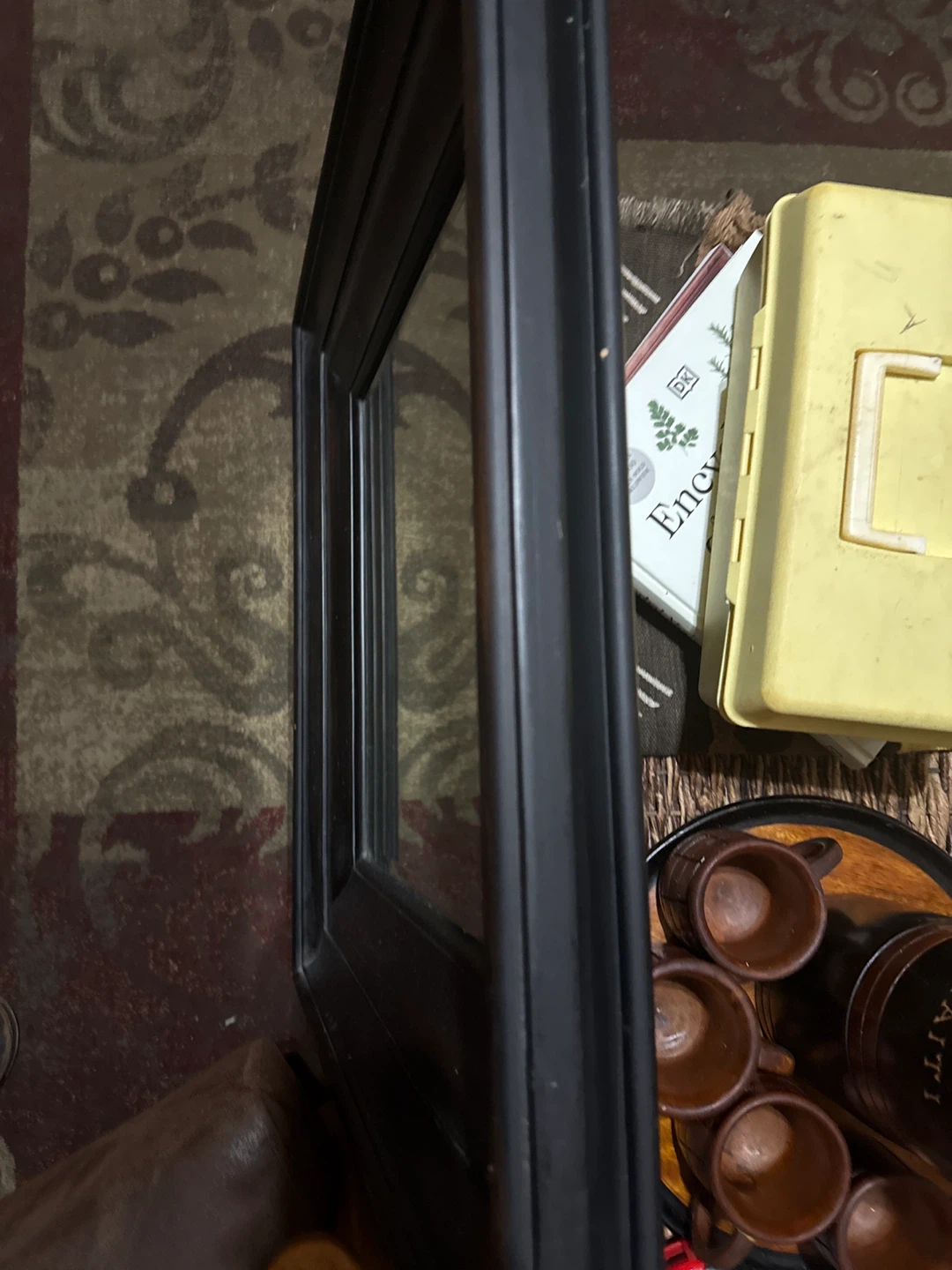 Black Decorative Wall Mirror - photo 2