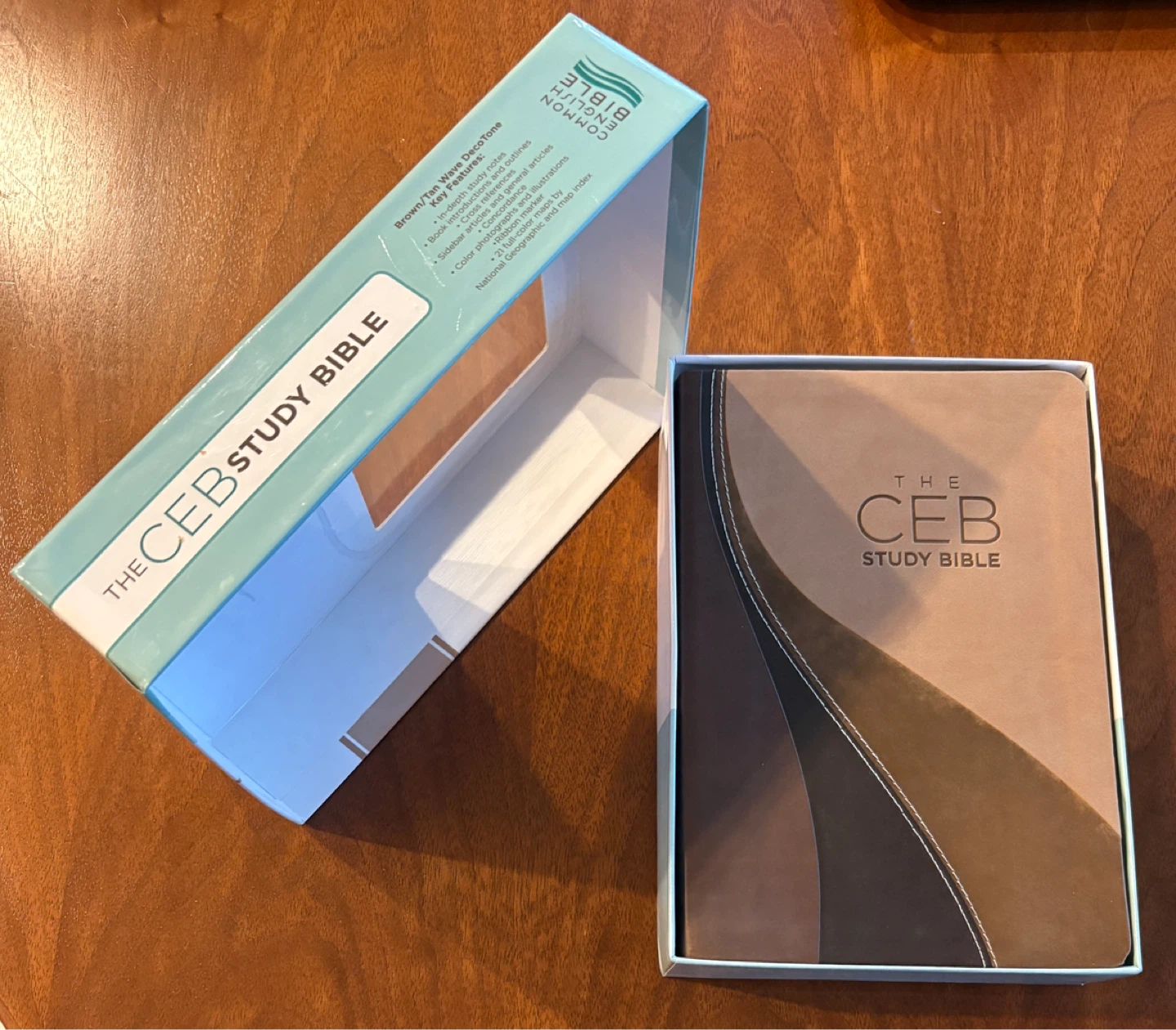 NEW Boxed Leather CEB Study Bible