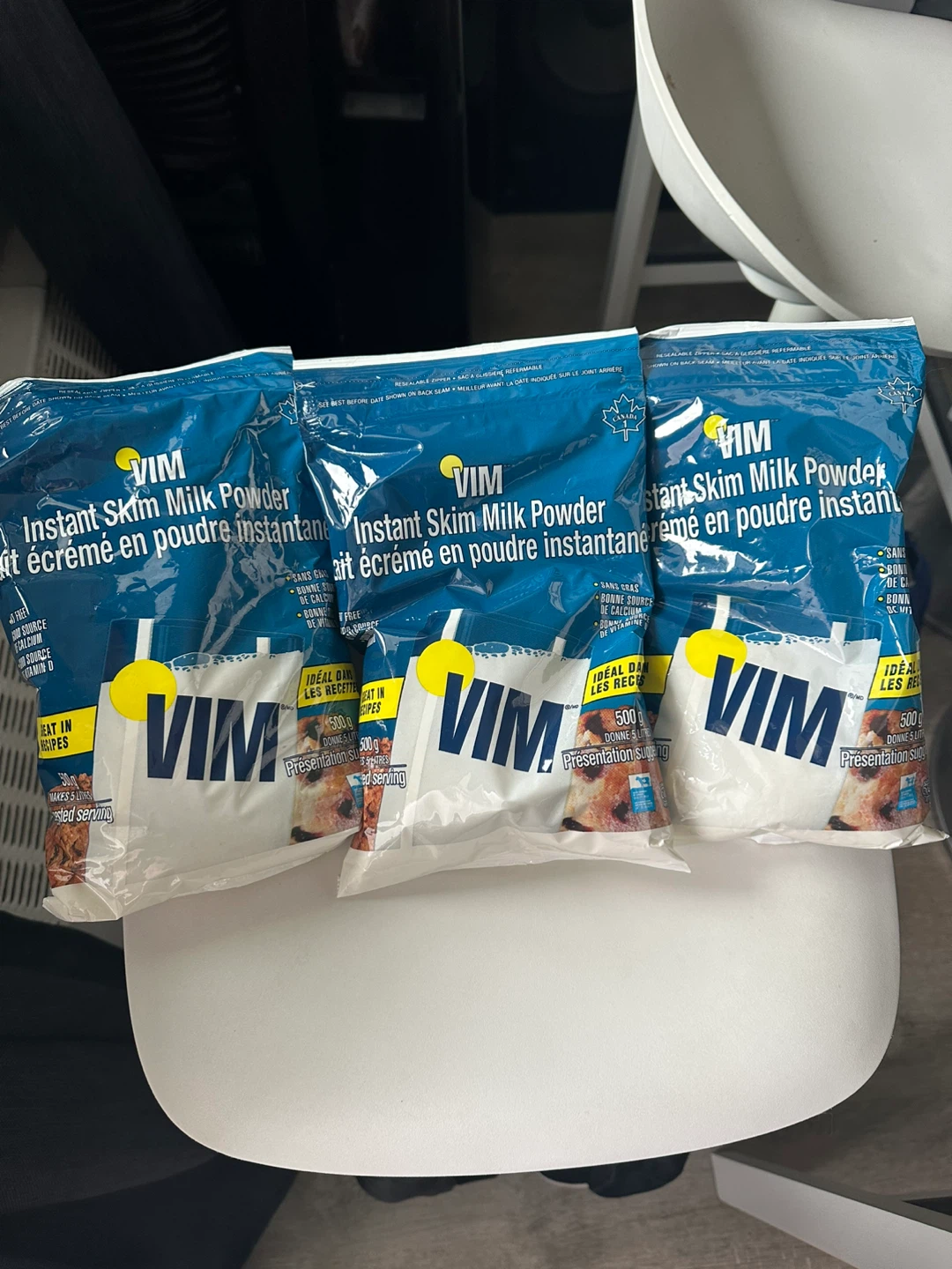 VIM Instant Skim Milk Powder - 3 x 500g Bags