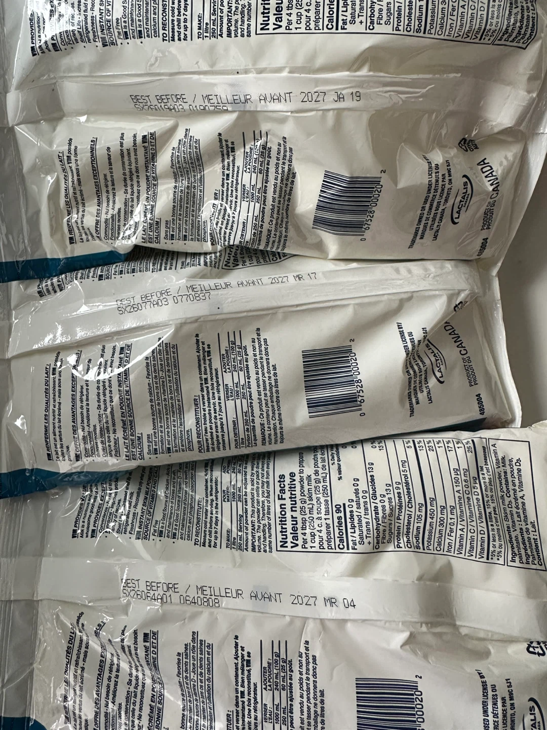 VIM Instant Skim Milk Powder - 3 x 500g Bags - photo 2