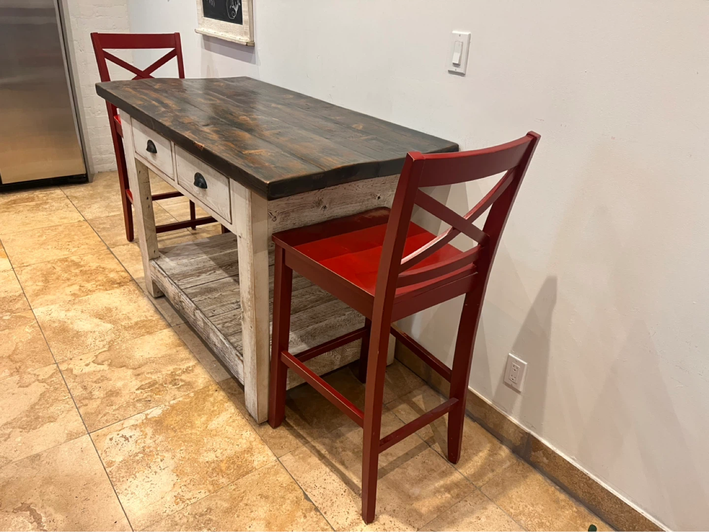 Butcher block wooden island Kimberly Jackson - photo 2