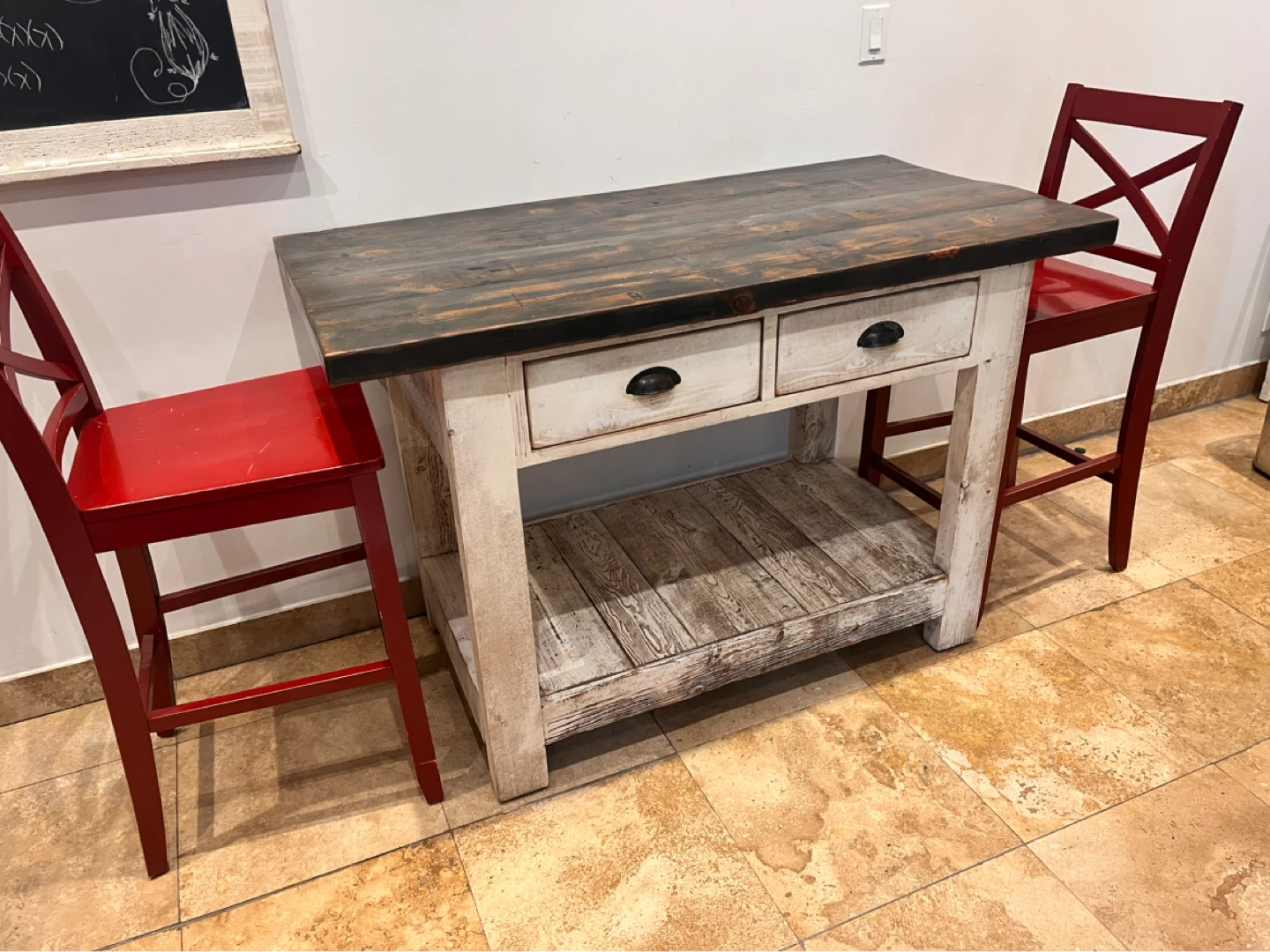 Butcher block wooden island Kimberly Jackson - photo 4