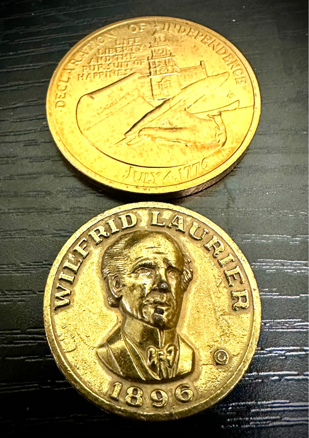 Declaration of Independence & Wilfrid Laurier Medals