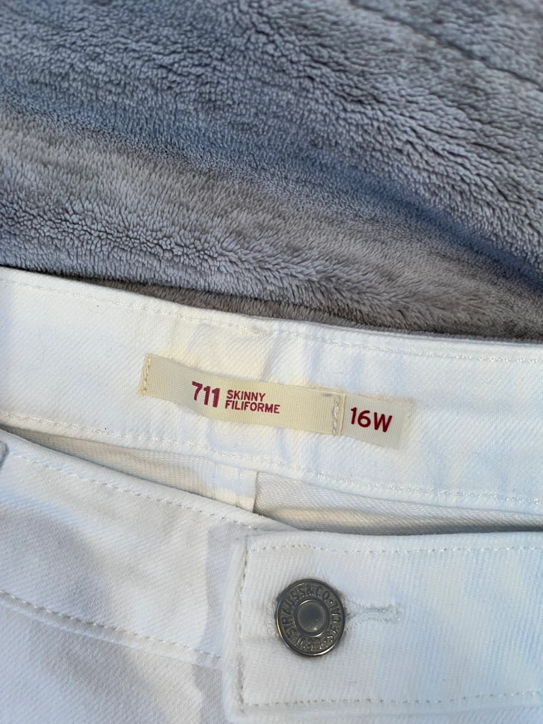 Levi's 711 Skinny Filiforme White Jeans Size 16W - photo 3