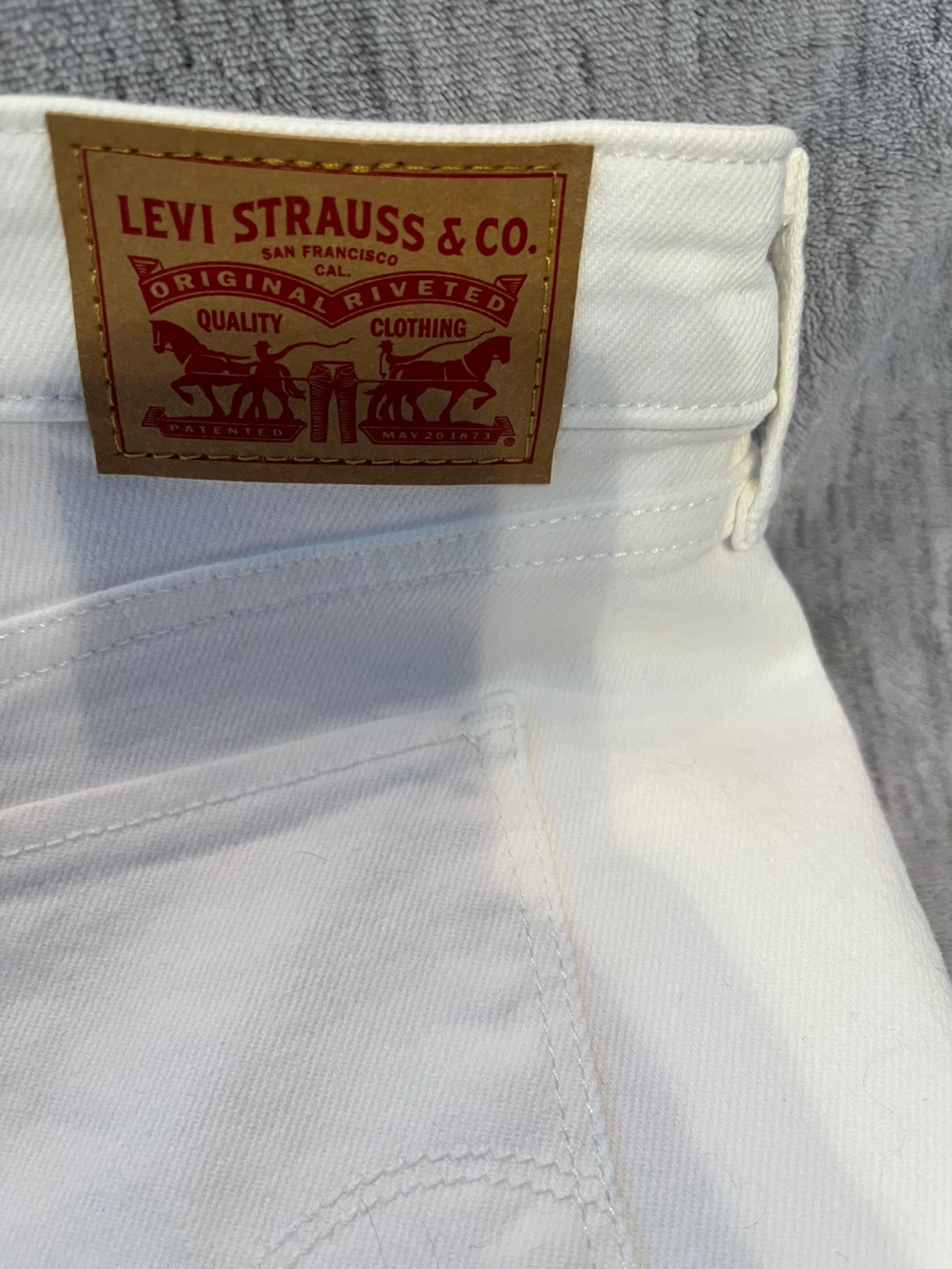 Levi's 711 Skinny Filiforme White Jeans Size 16W - photo 5