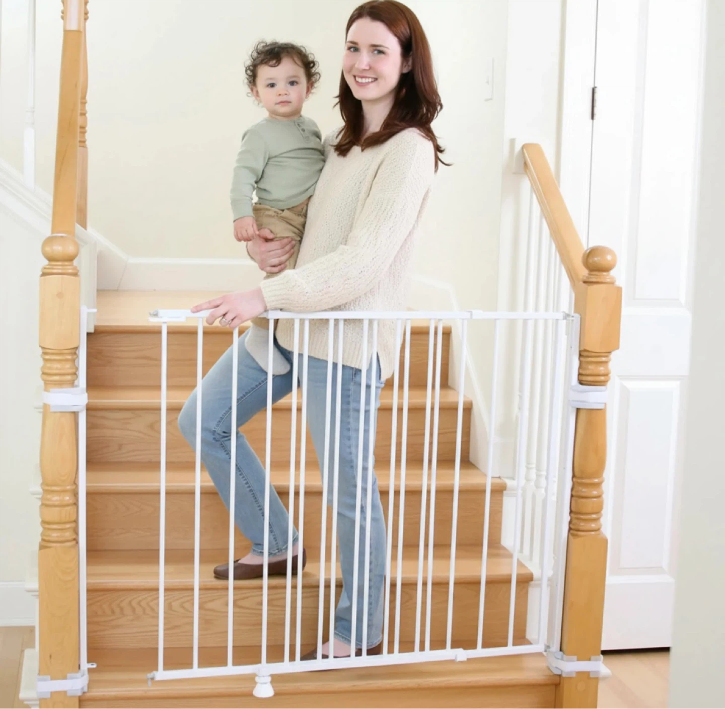 Brand new Regalo Extra tall top of stairs baby gate - photo 2