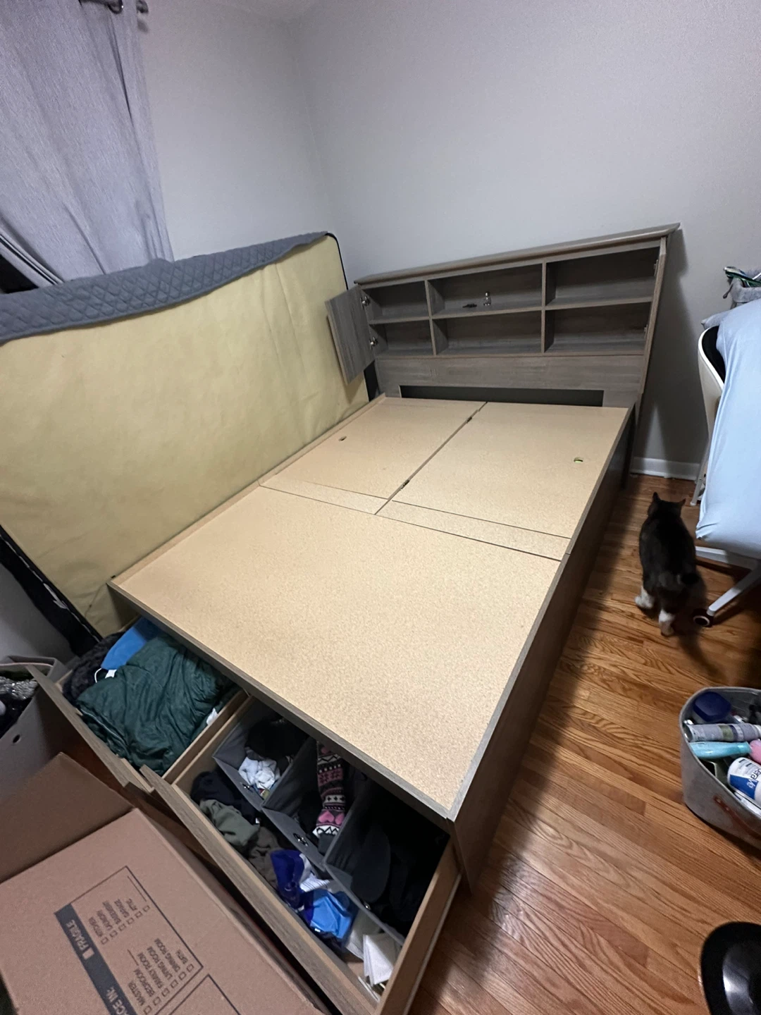 Storage Bed Frame with Headboard - photo 2