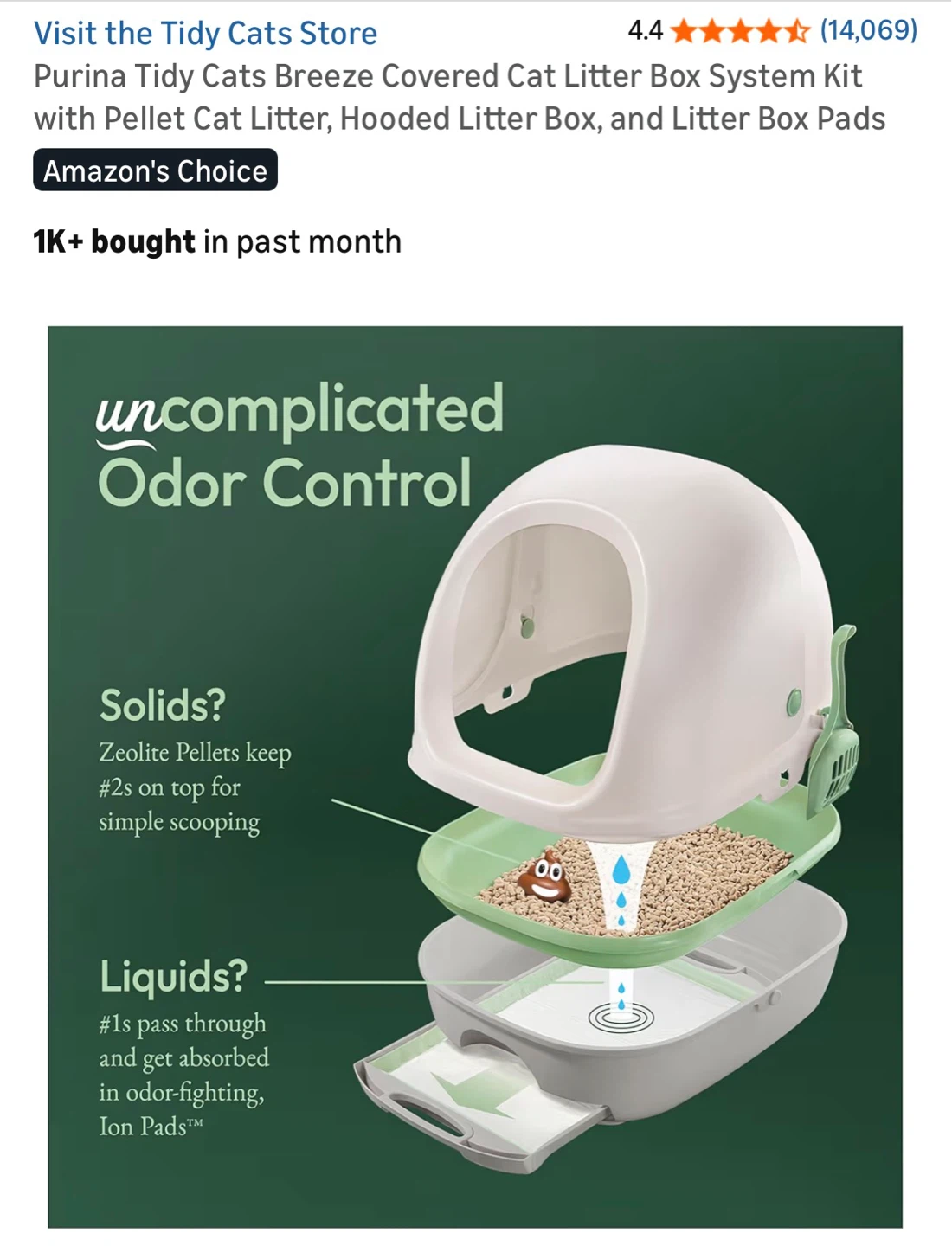Purina Tidy Cats Breeze Litter Box - photo 2