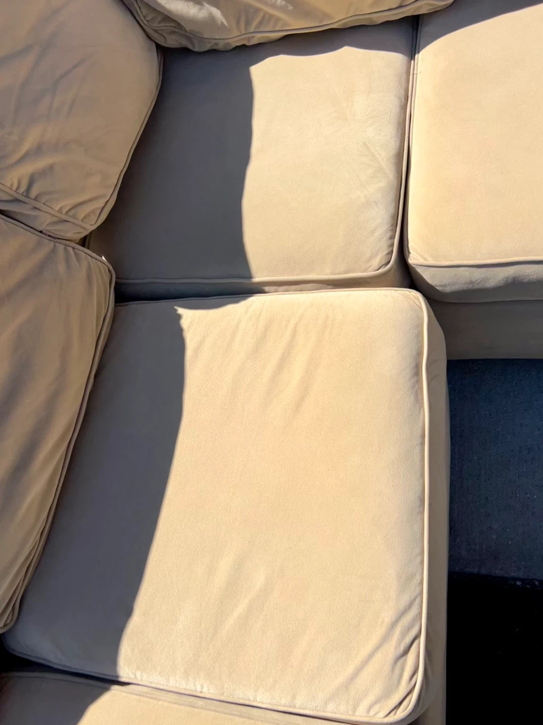 Sectional Couch Beige L Shape Fast Free Delivery - photo 3