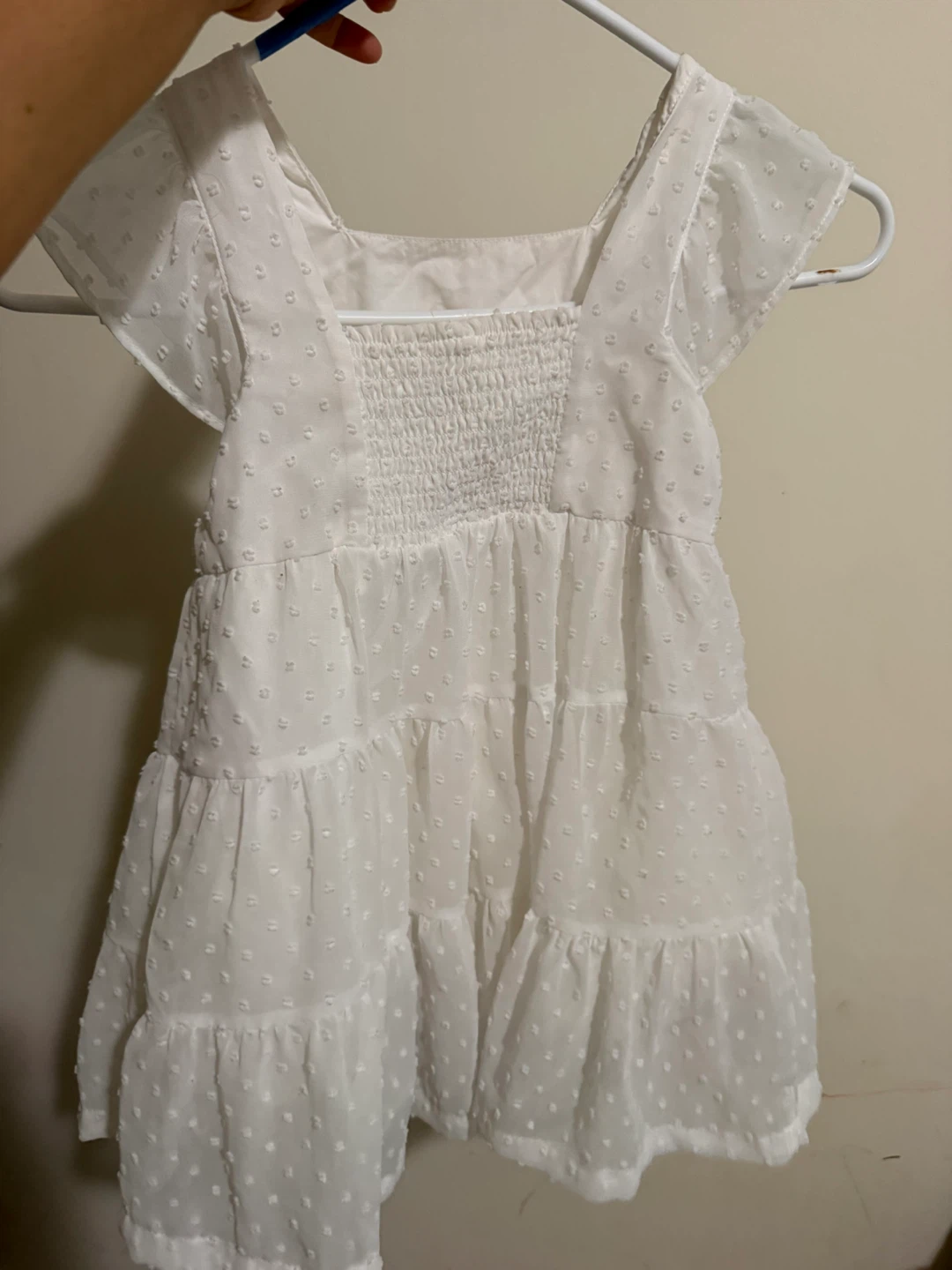 White Broderie Anglaise Tiered Dress - photo 2