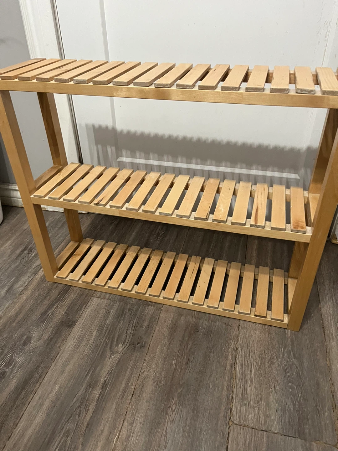 Wooden 3-Tier Shelf Unit - photo 3
