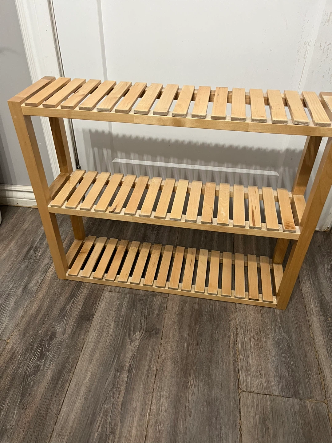 Wooden 3-Tier Shelf Unit