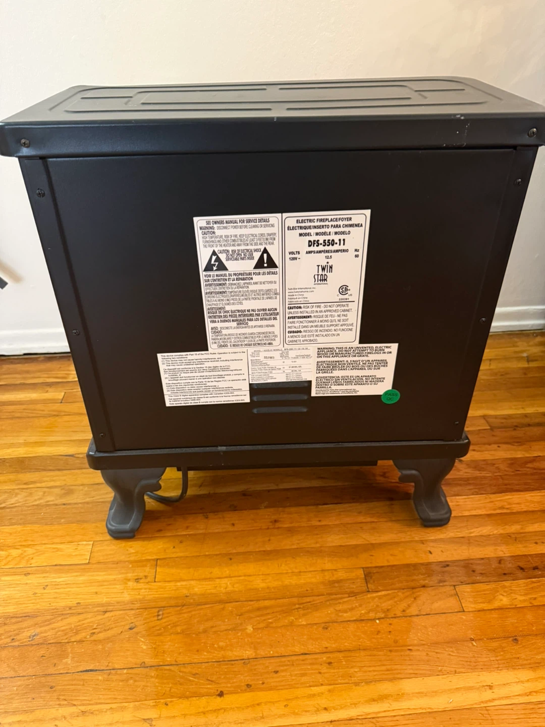 Duraflame Portable Electric Fireplace Space Heater - photo 5