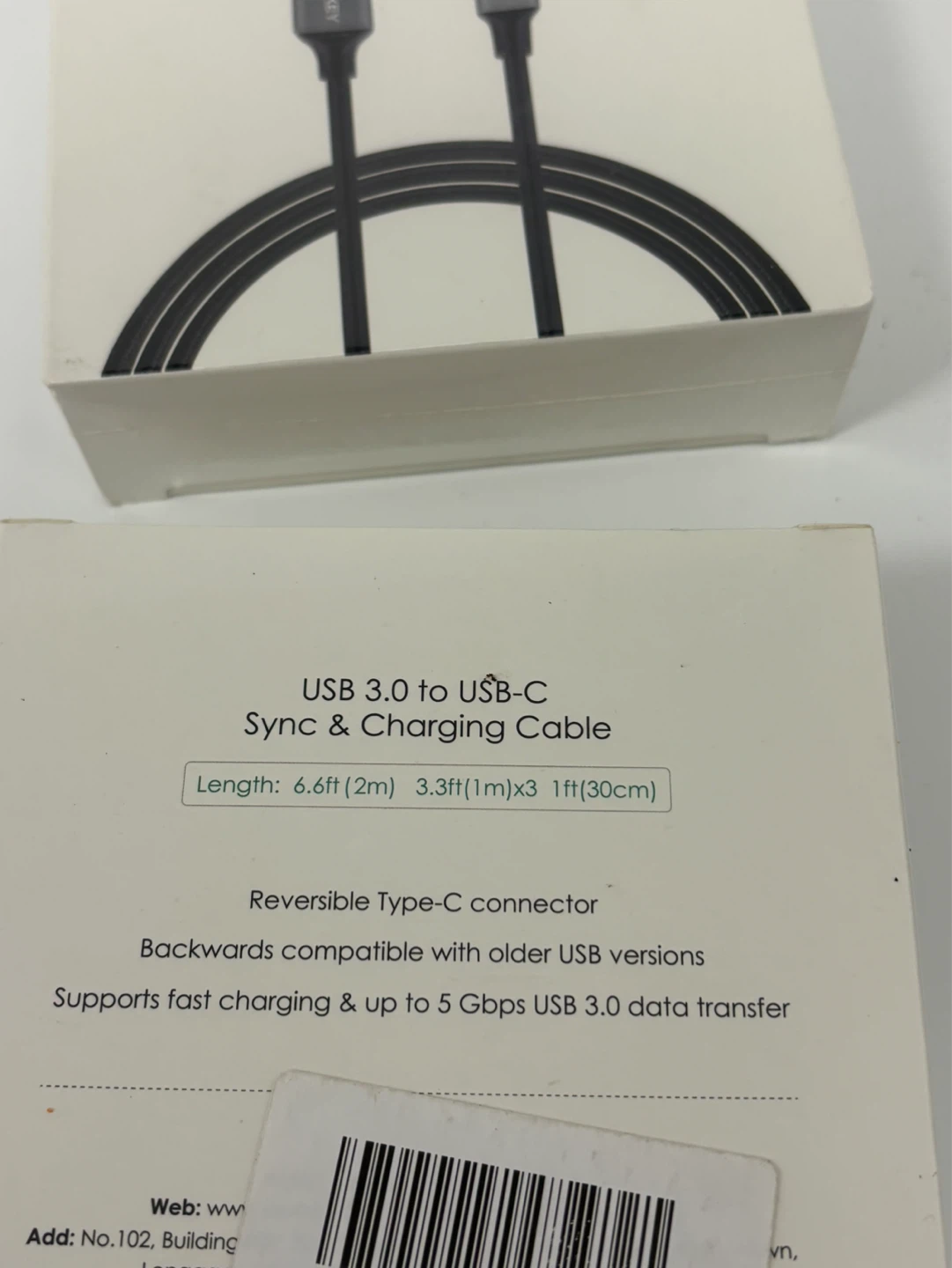 AUKEY USB 3.0 to USB-C Sync & Charging Cable (2 Pack) - photo 3