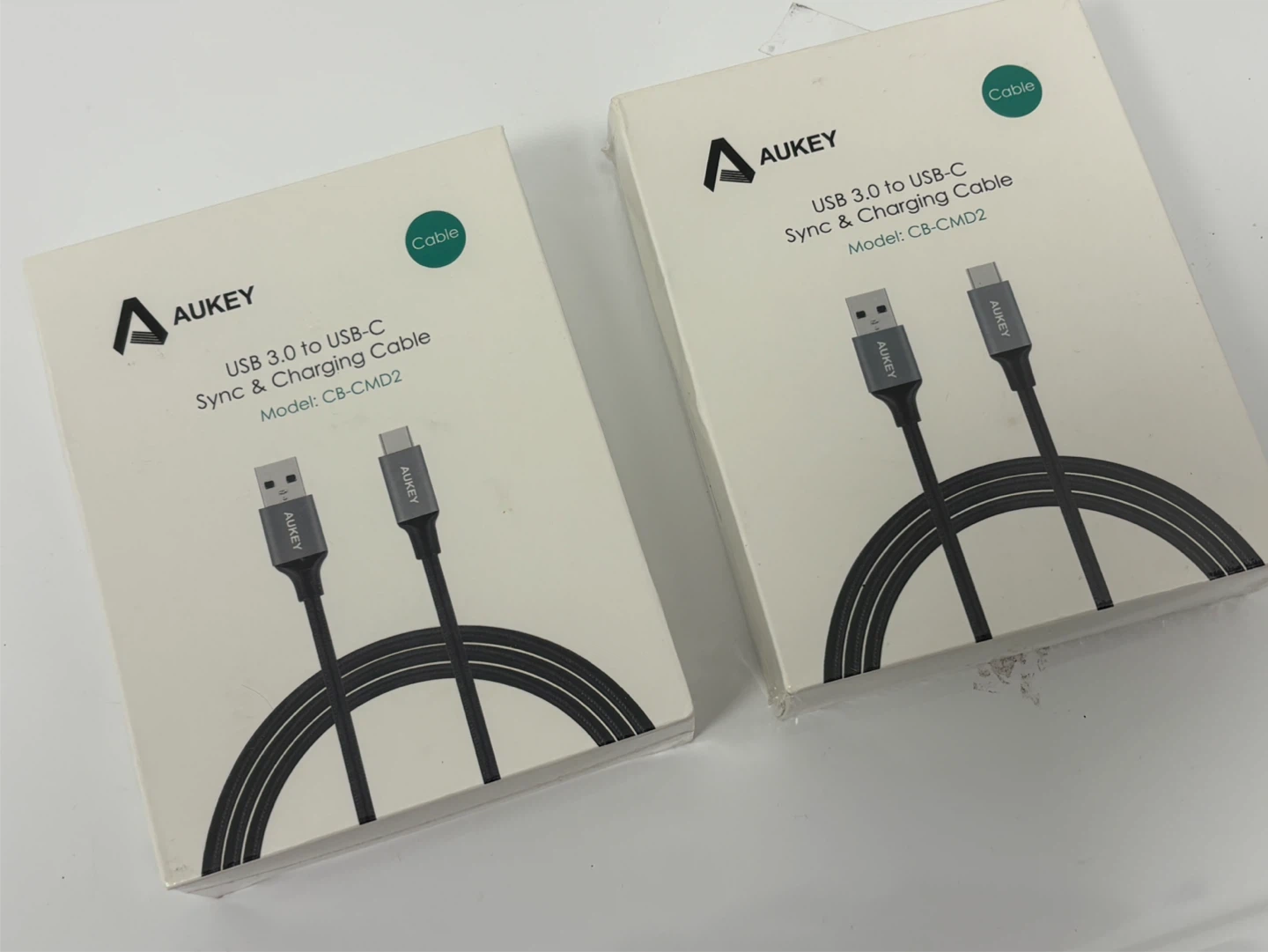 AUKEY USB 3.0 to USB-C Sync & Charging Cable (2 Pack)