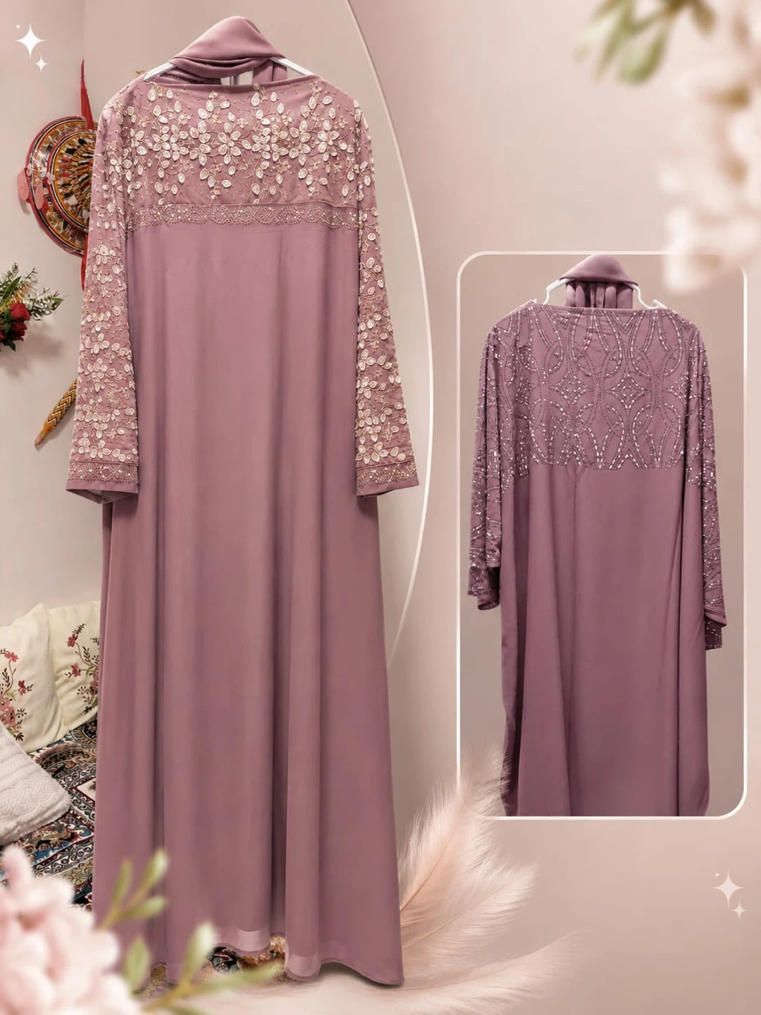 Luxury Embroidered Abaya - photo 4