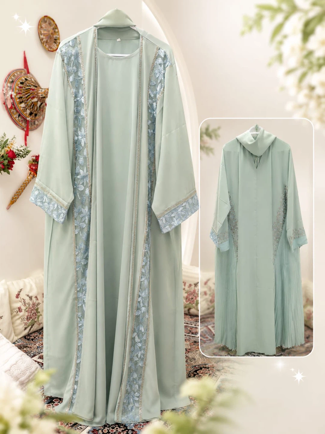 Luxury Embroidered Abaya - photo 3