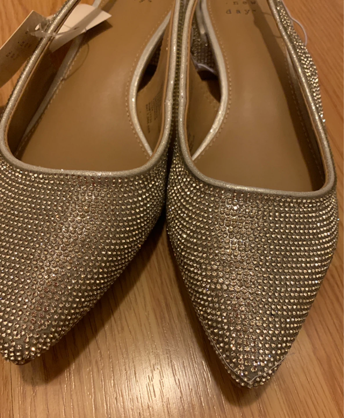 A New Day Silver Elle Slingback Heels Size 6.5 - photo 5