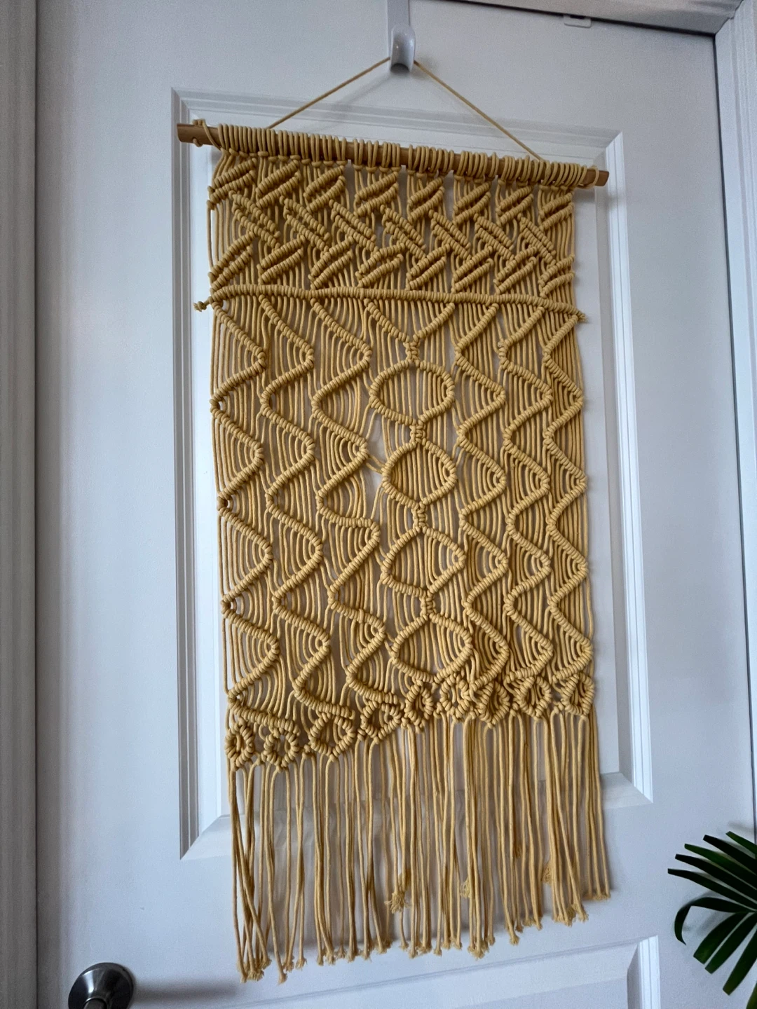 Yellow Macrame Wall Hanging