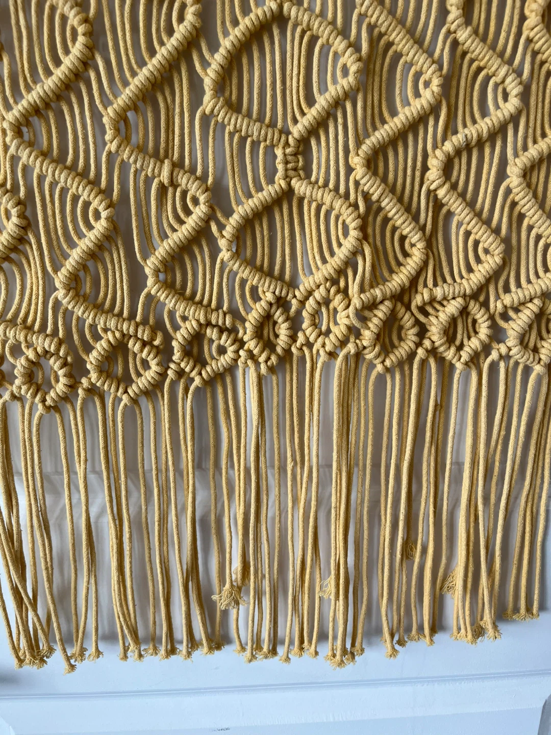 Yellow Macrame Wall Hanging - photo 3