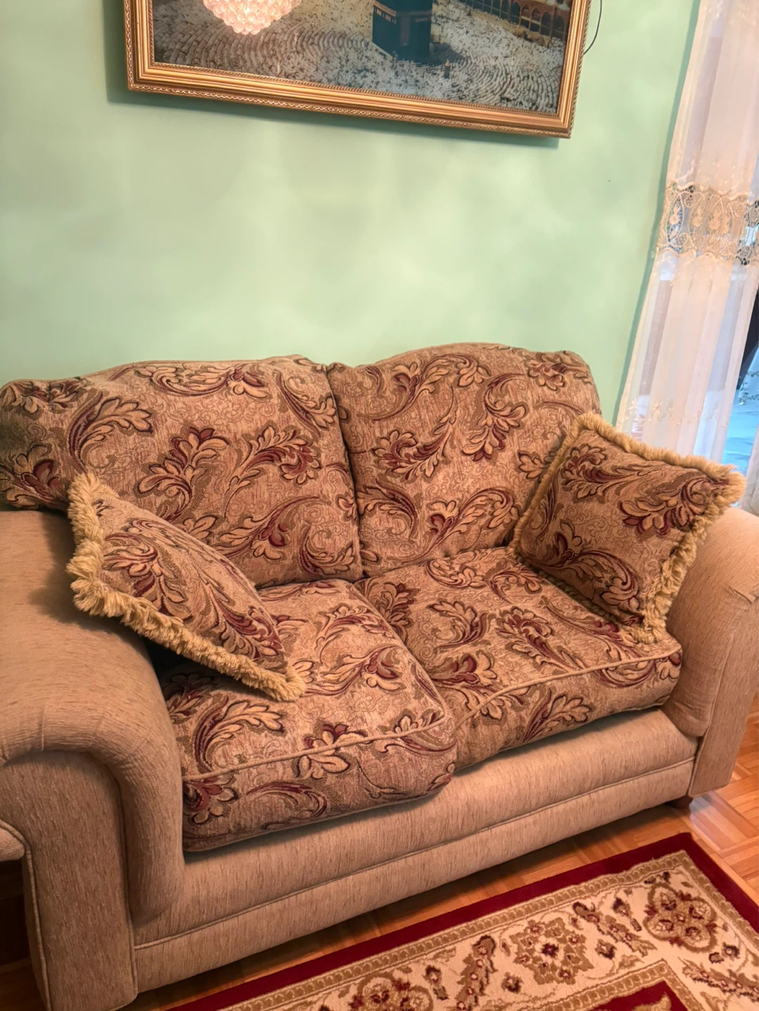 Floral Pattern Sofa and Armchair Set 3 Piece - photo 3