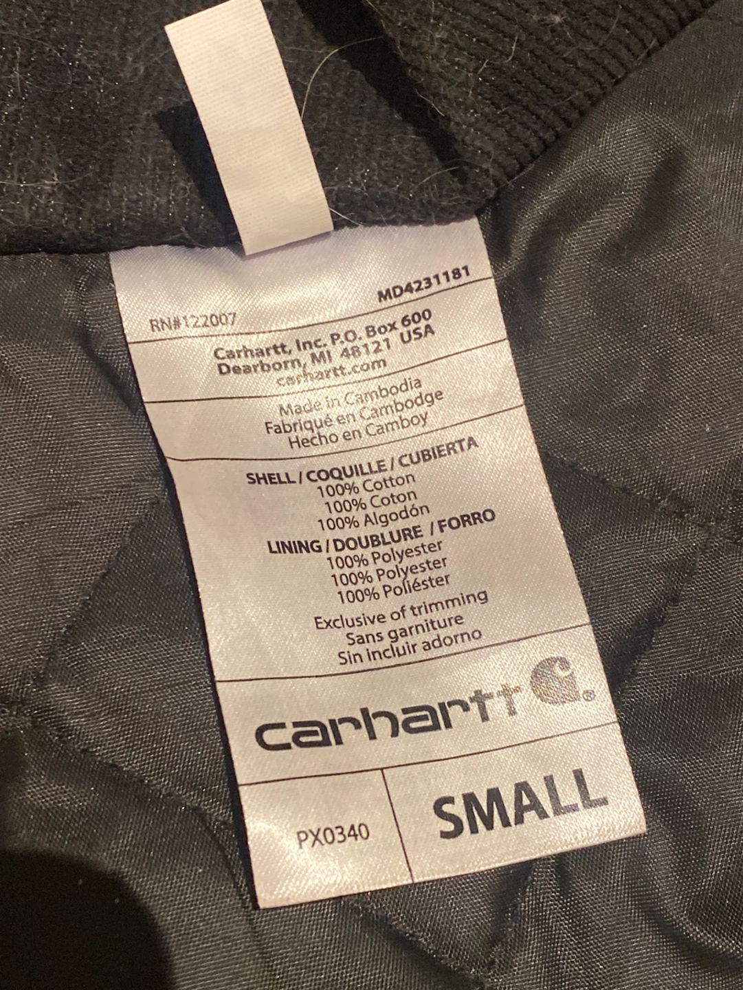 Carhartt Small Dog Jacket Velcro Straps 100% cotton - photo 4
