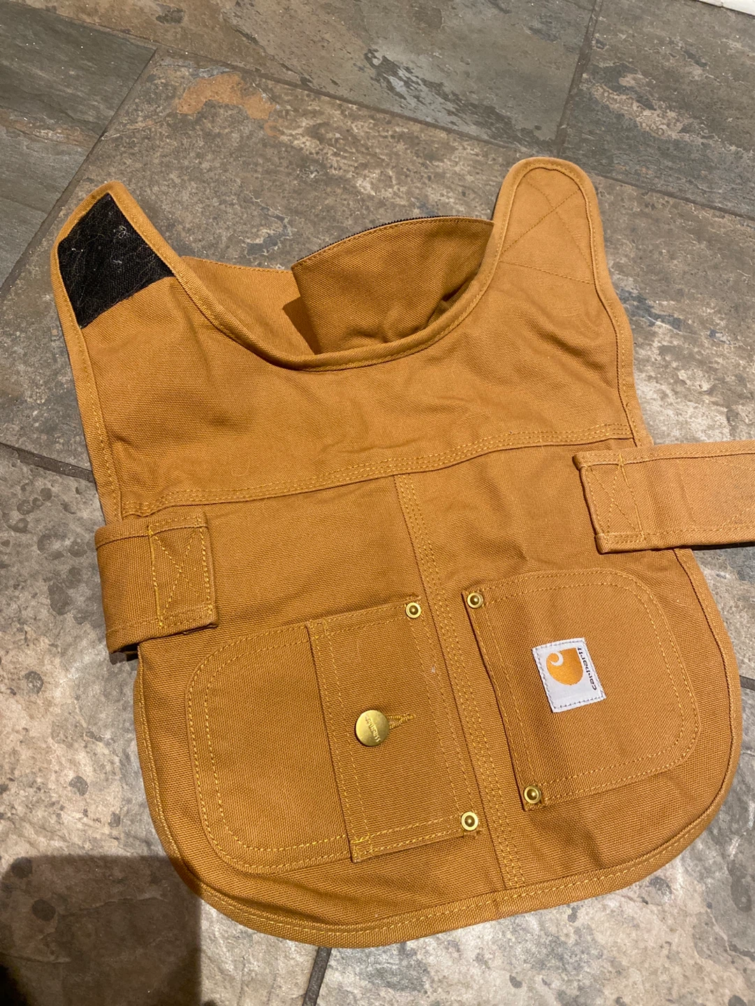 Carhartt Small Dog Jacket Velcro Straps 100% cotton