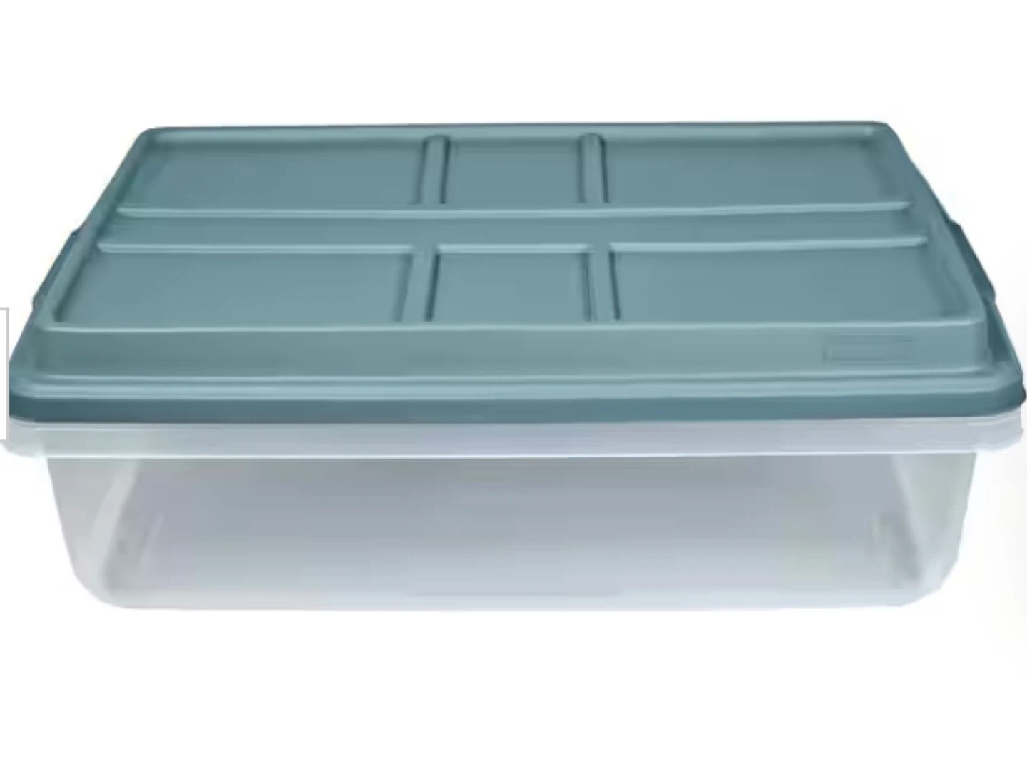 HEFTY Hi-Rise Storage Bin Container 40-Quart Clear Plastic - photo 4
