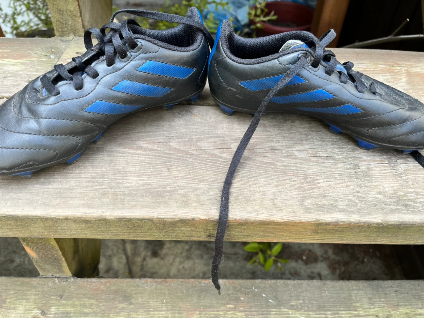 Adidas Soccer Cleats - Black and Blue - photo 2