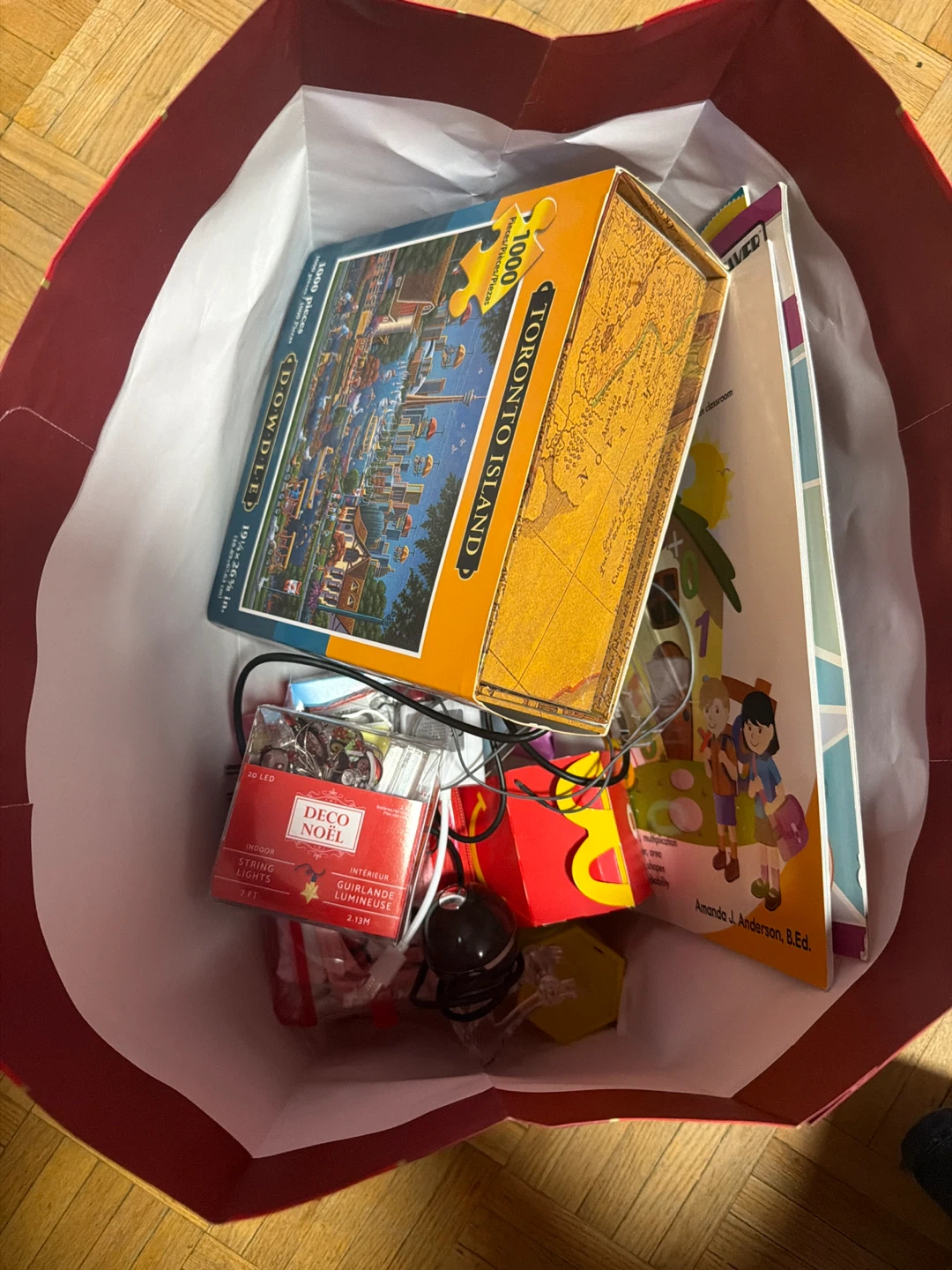 Assorted Kids' Items: Puzzle, Book, String Lights & More