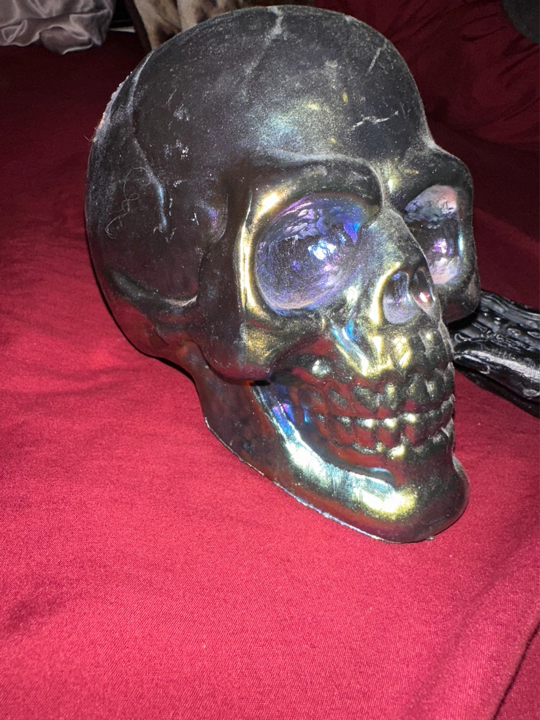 spooky decorative skull and hand - photo 2