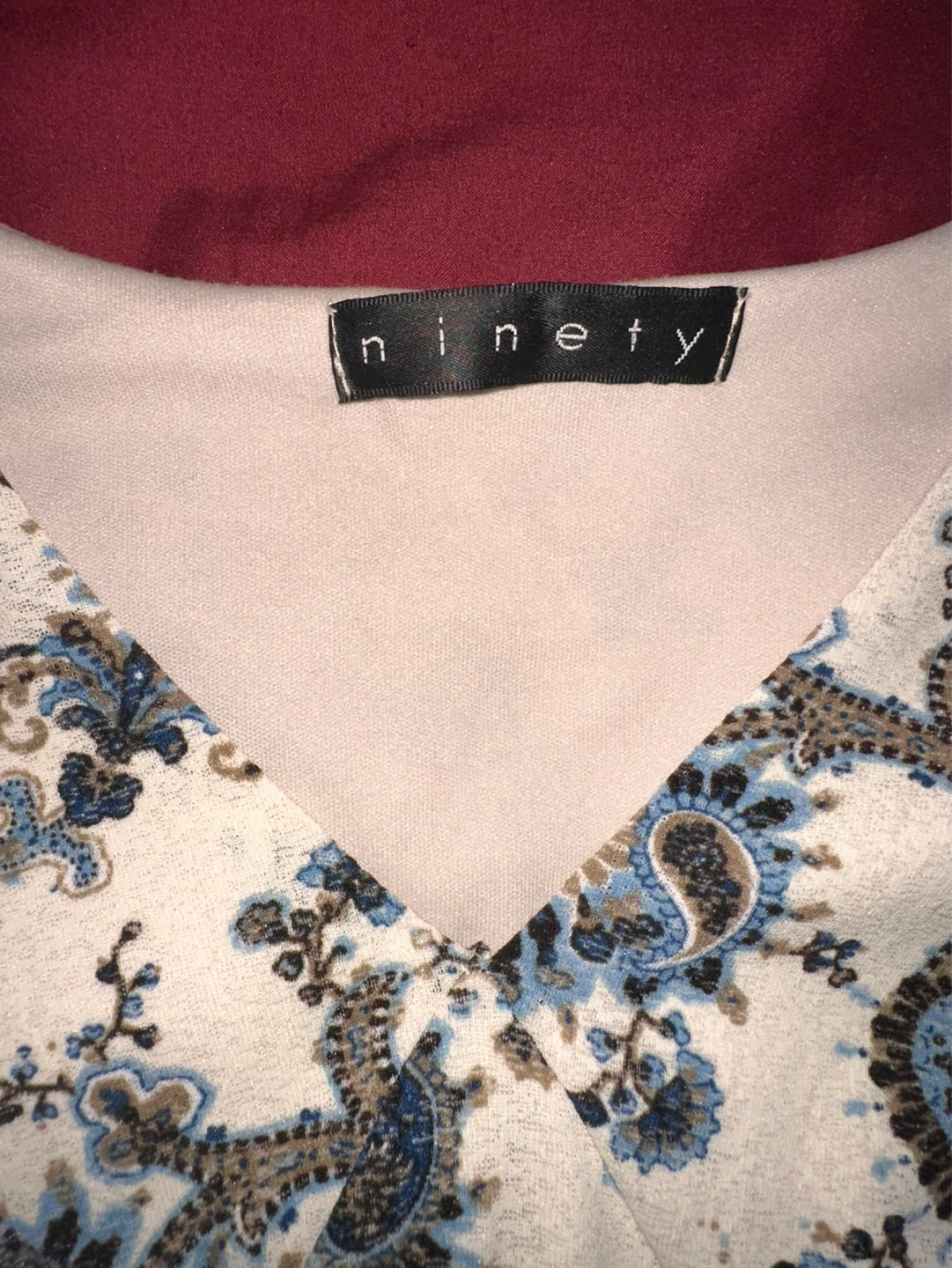 Y2k paisley print short sleeve top - photo 3