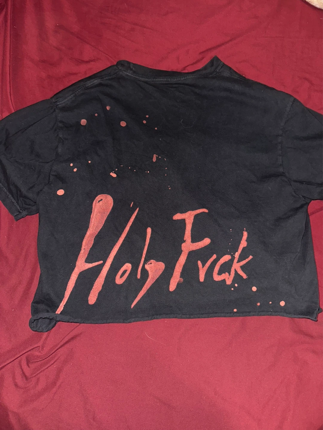 Demi Lovato Holy Fvck Cropped T-Shirt - photo 2