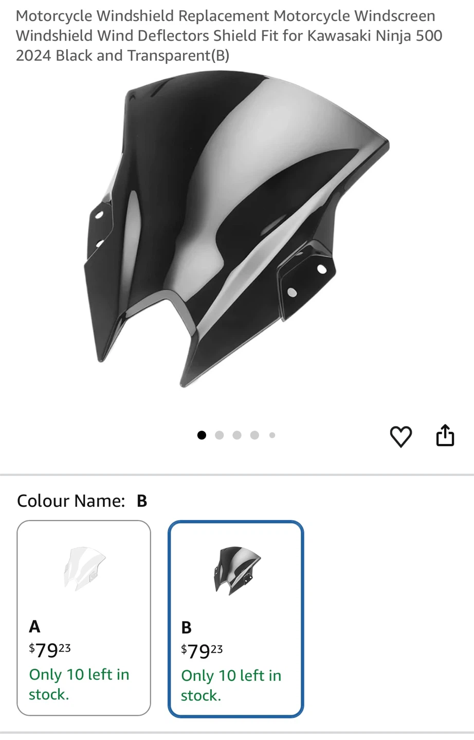 Motorcycle Windshield Wind Deflector