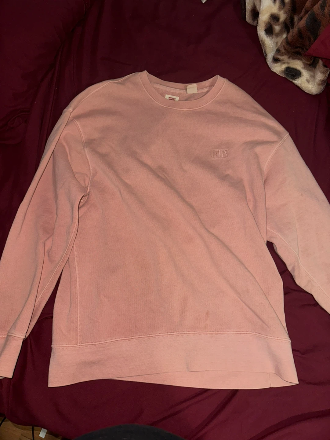 Levi's Pink Relaxed Fit Sweatshirt - Size M