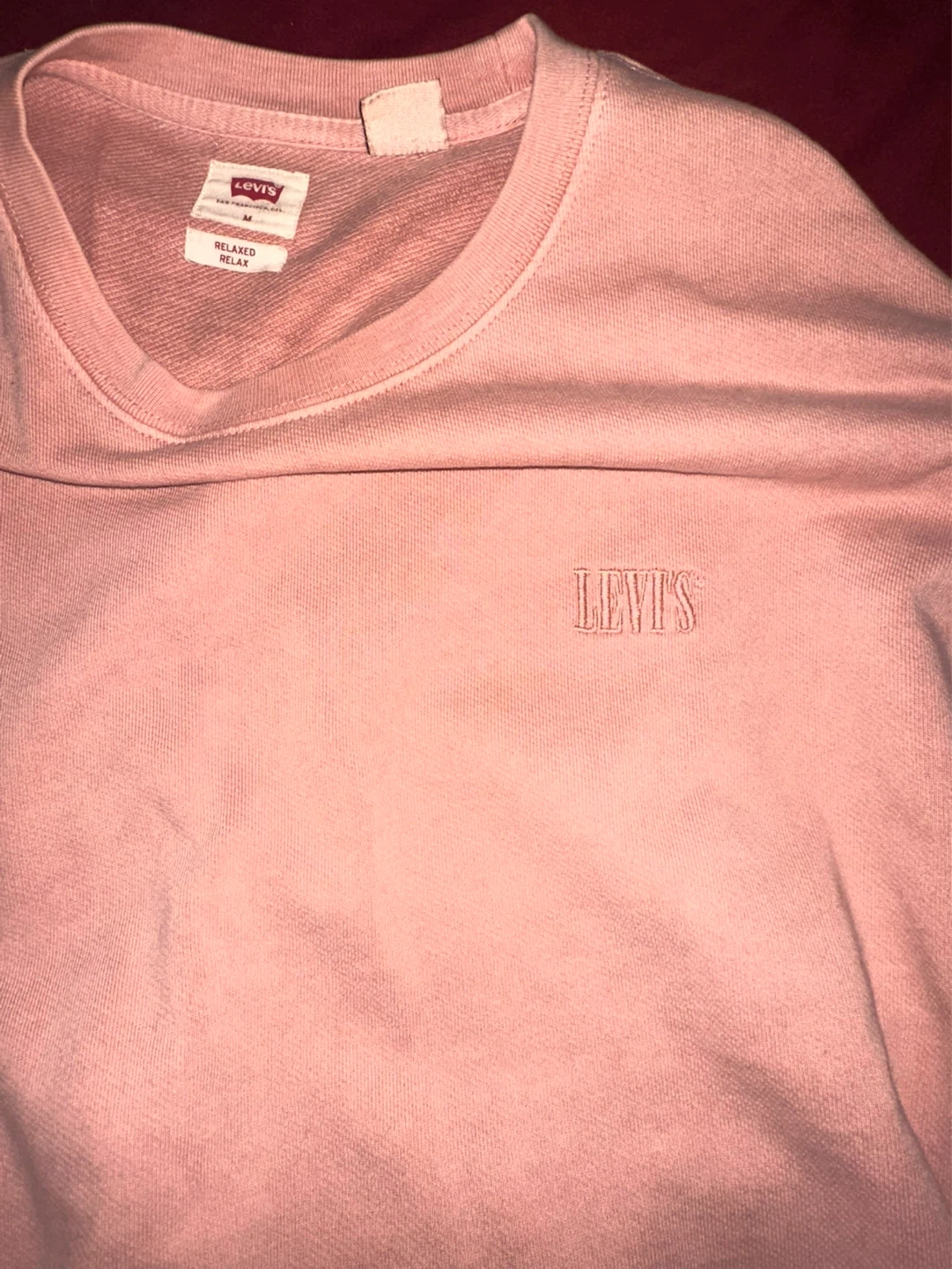 Levi's Pink Relaxed Fit Sweatshirt - Size M - photo 2