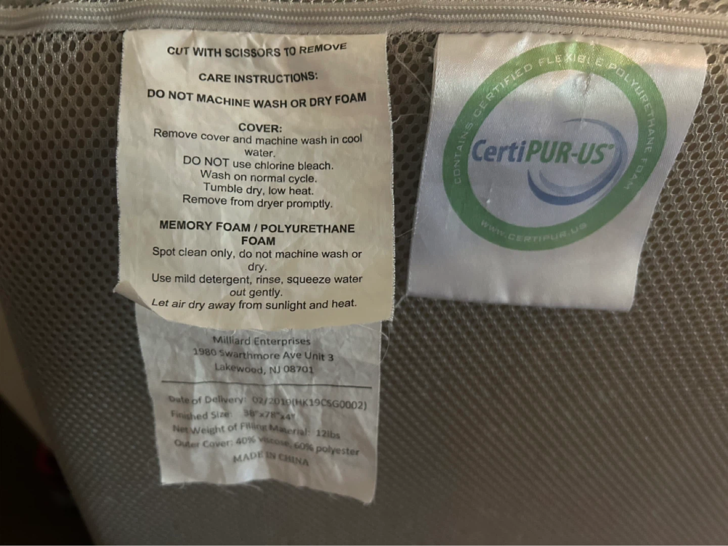 CertiPUR-US foam mattress - photo 3