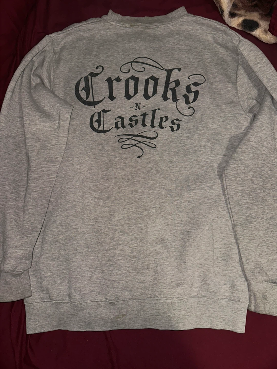 Crooks & Castles Grey Crewneck Sweatshirt - Size M - photo 2