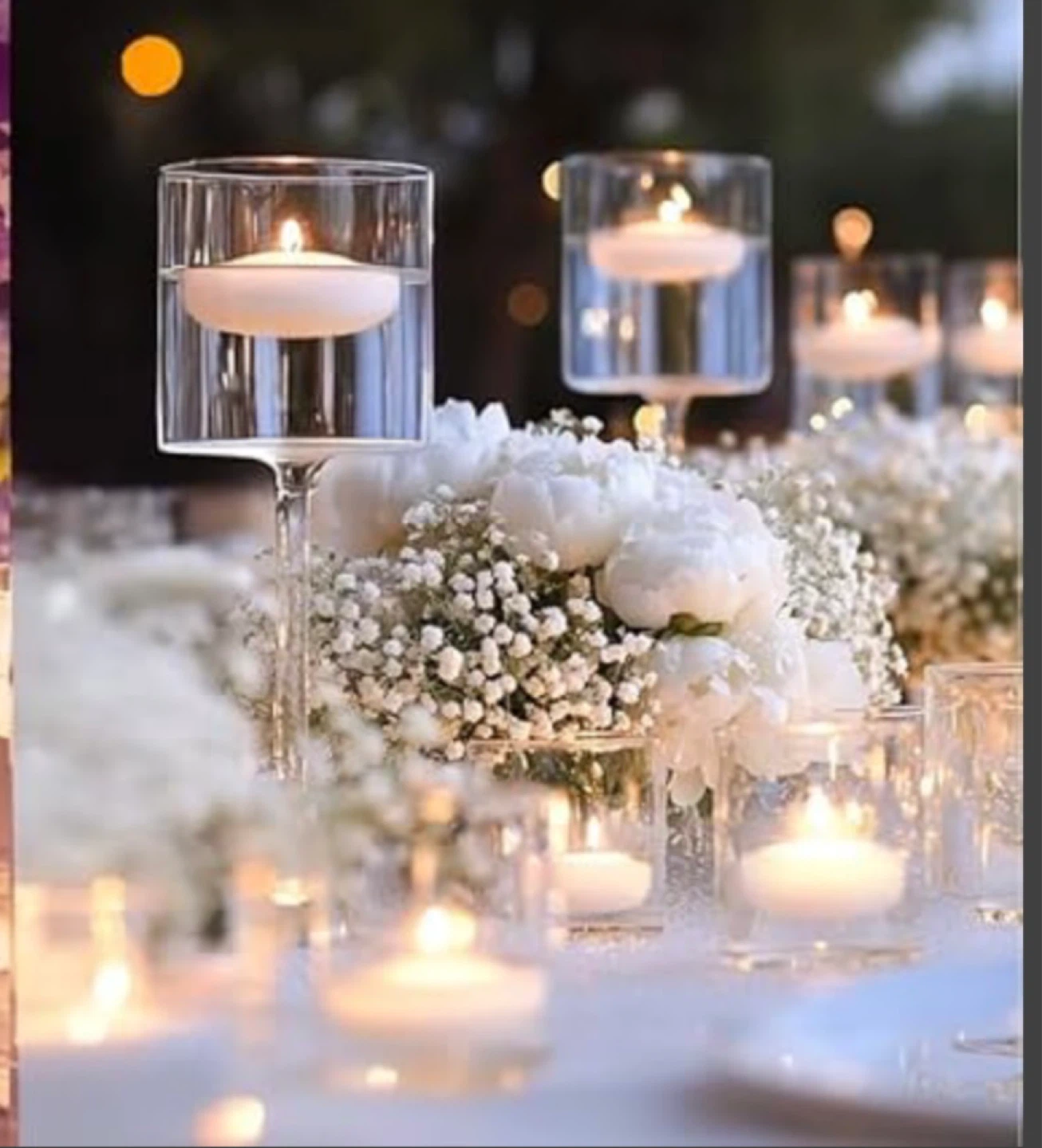 New 24 Floating Candles White - photo 2