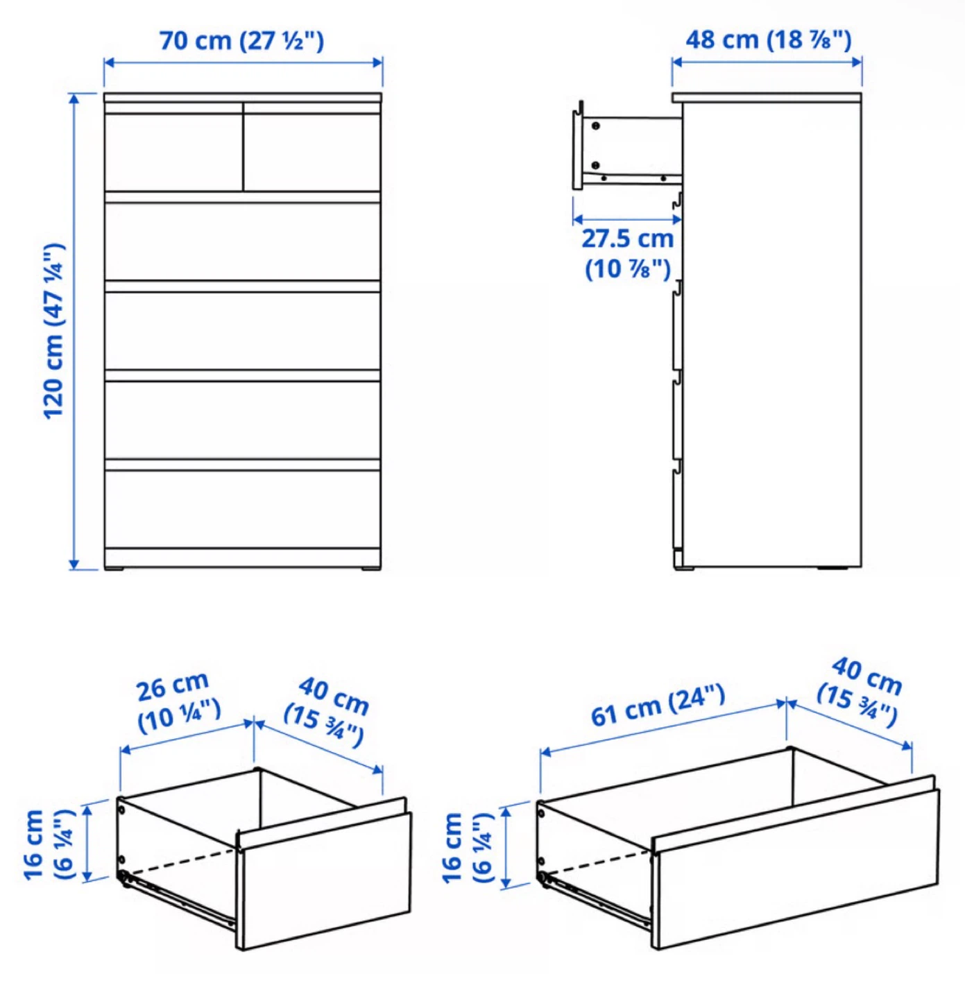 IKEA STORKLINTA 6-Drawer Chest - photo 4