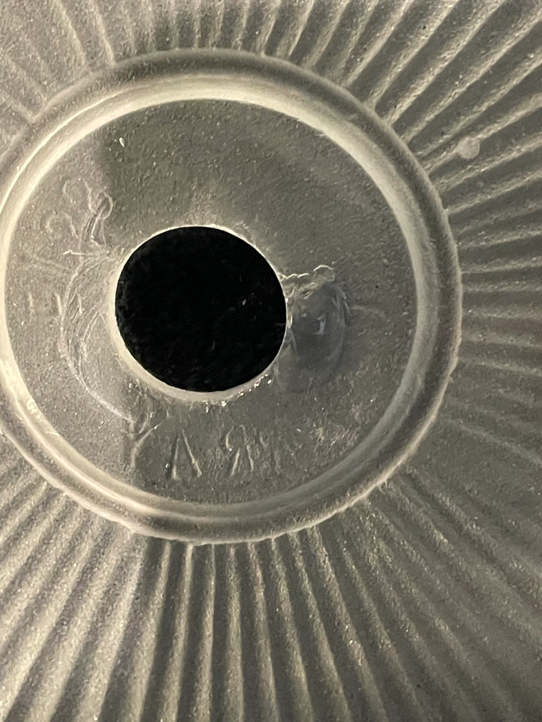 Vintage Frosted Glass Light Fixture Shade - photo 4